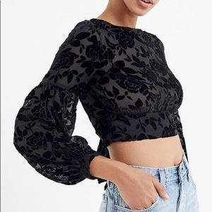 Lioness Eastside Velvet Crop Top